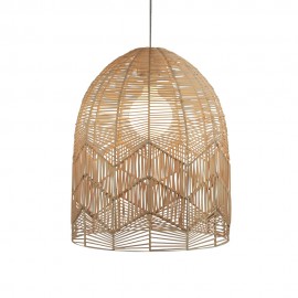 Oriel Lighting-TANAH PENDANT Natural Cane Rattan Shade Only